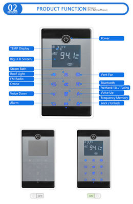 Multi de Saunamateriaal van de Functiestoom met de Verbinding van Bluetooth Cellphone/MP3 USB leverancier