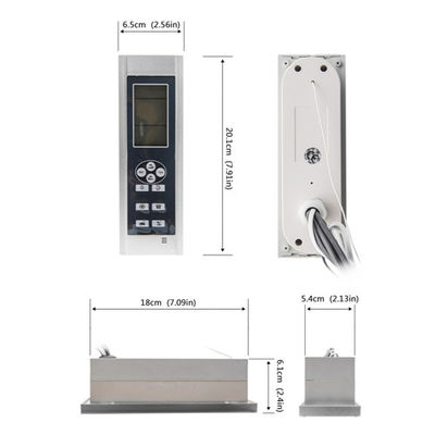 Het berijpte ABS Configuratiescherm van de Oppervlaktedouche, Anti de Douchemateriaal van de Barststoom leverancier